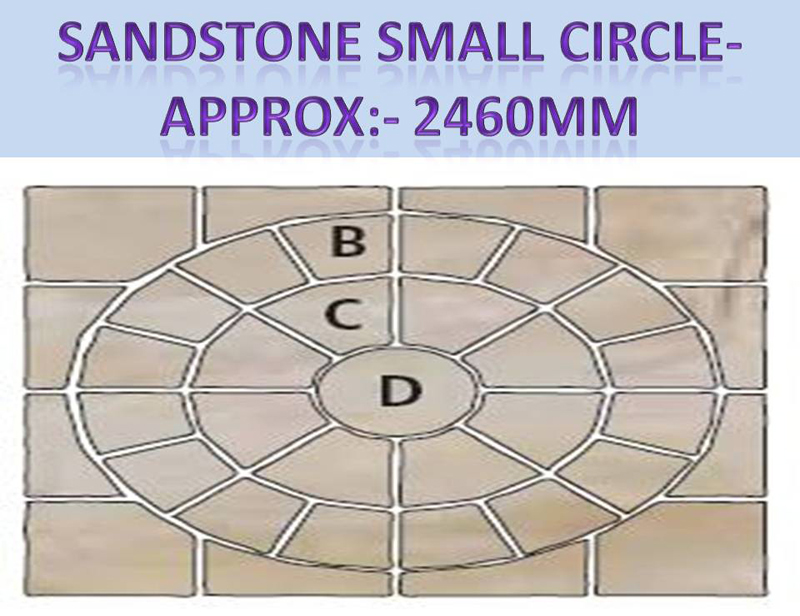 Sandstone paving circle